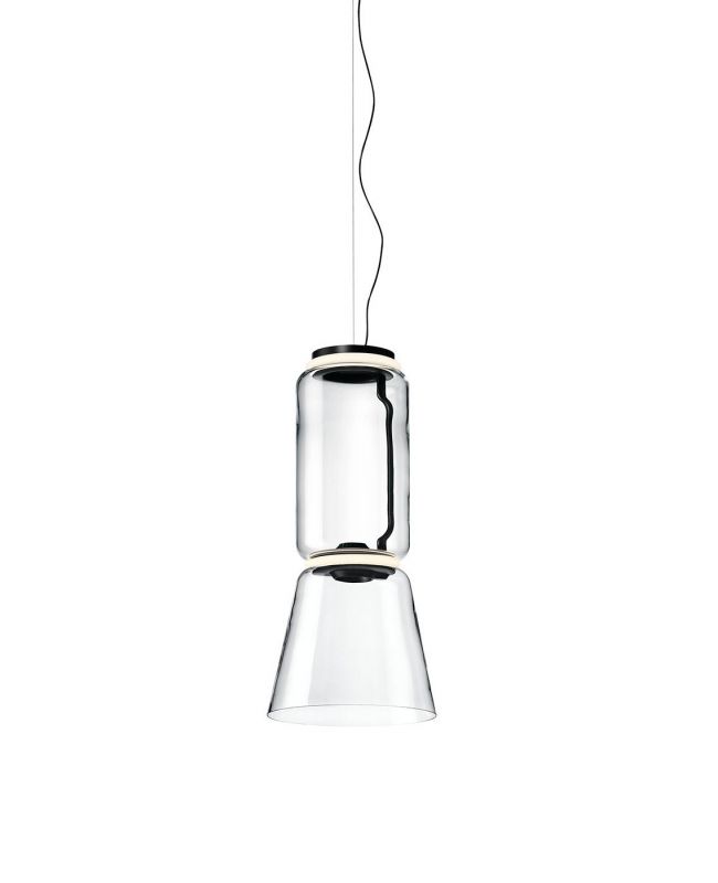 Noctambule Pendelleuchte von Flos: Moderne Hängelampe aus Glas, ideal für stilvolle Innenbeleuchtung.
